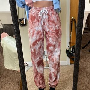 Tie dye waistband joggers